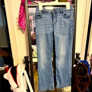 Cat & Jack size 7 bootcut super stretch adjustable waist girls jeans